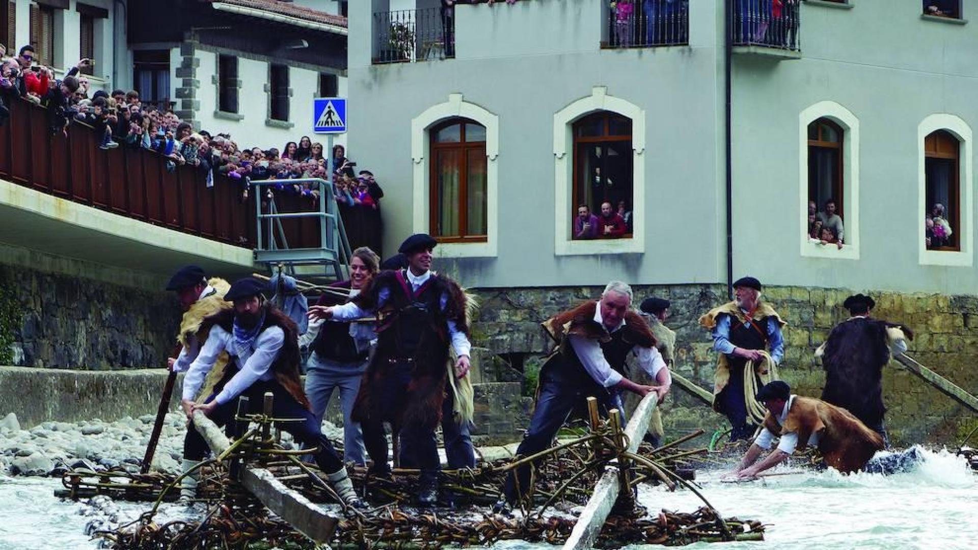 Las almadías tampoco surcarán el río Esca en 2021