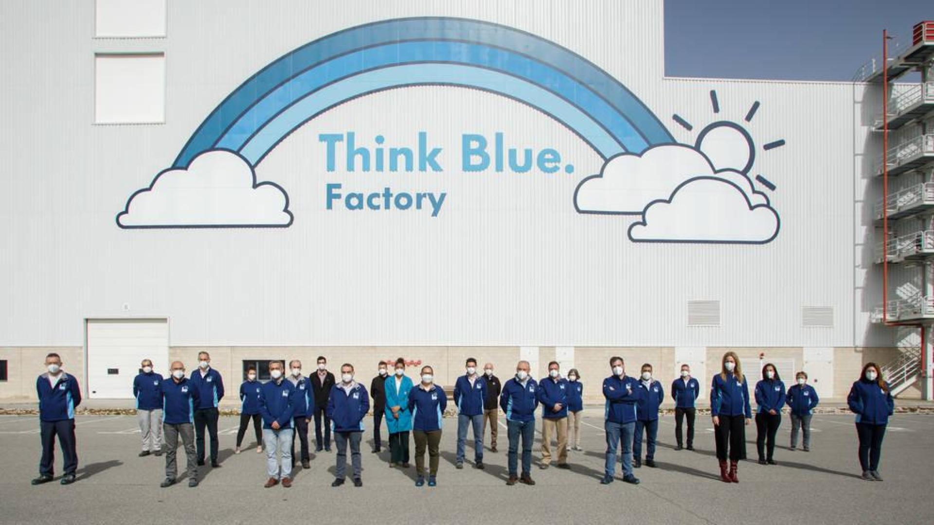 Equipo de Think Blue Factory de Volkswagen Navarra.