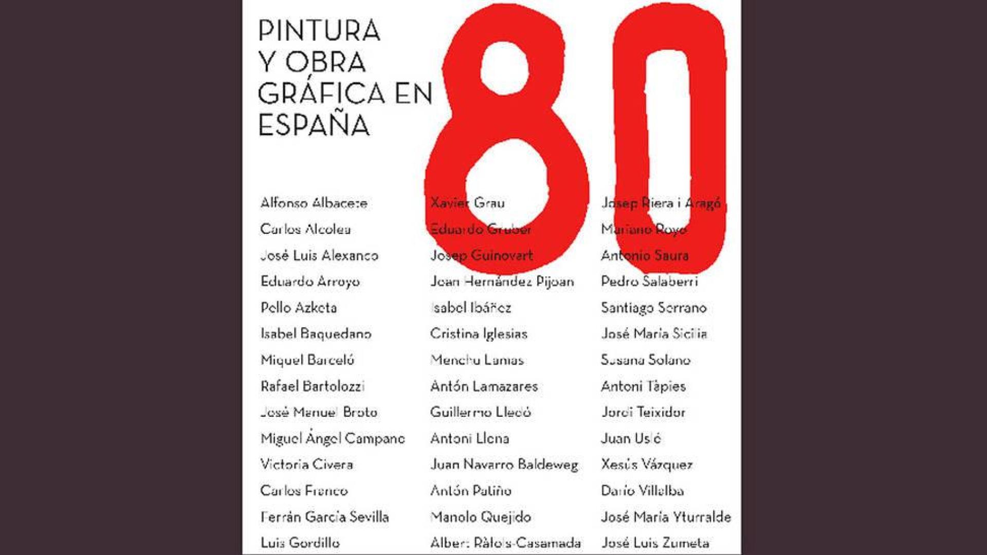 Ampliada la fecha para visitar la exposición '80. Pintura y obra gráfica en España
