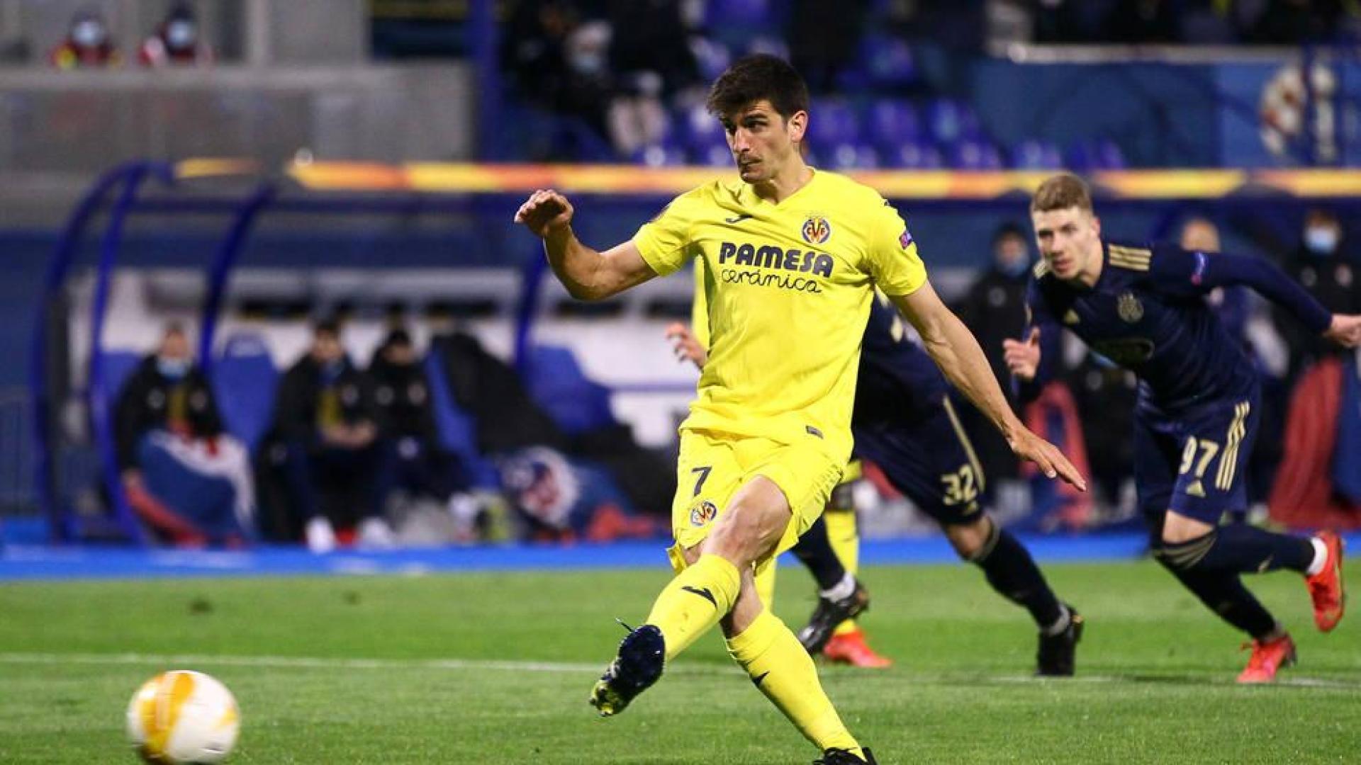Gerard Moreno marcó el gol de la victoria del Villarreal ante el Dinamo de Zagreb