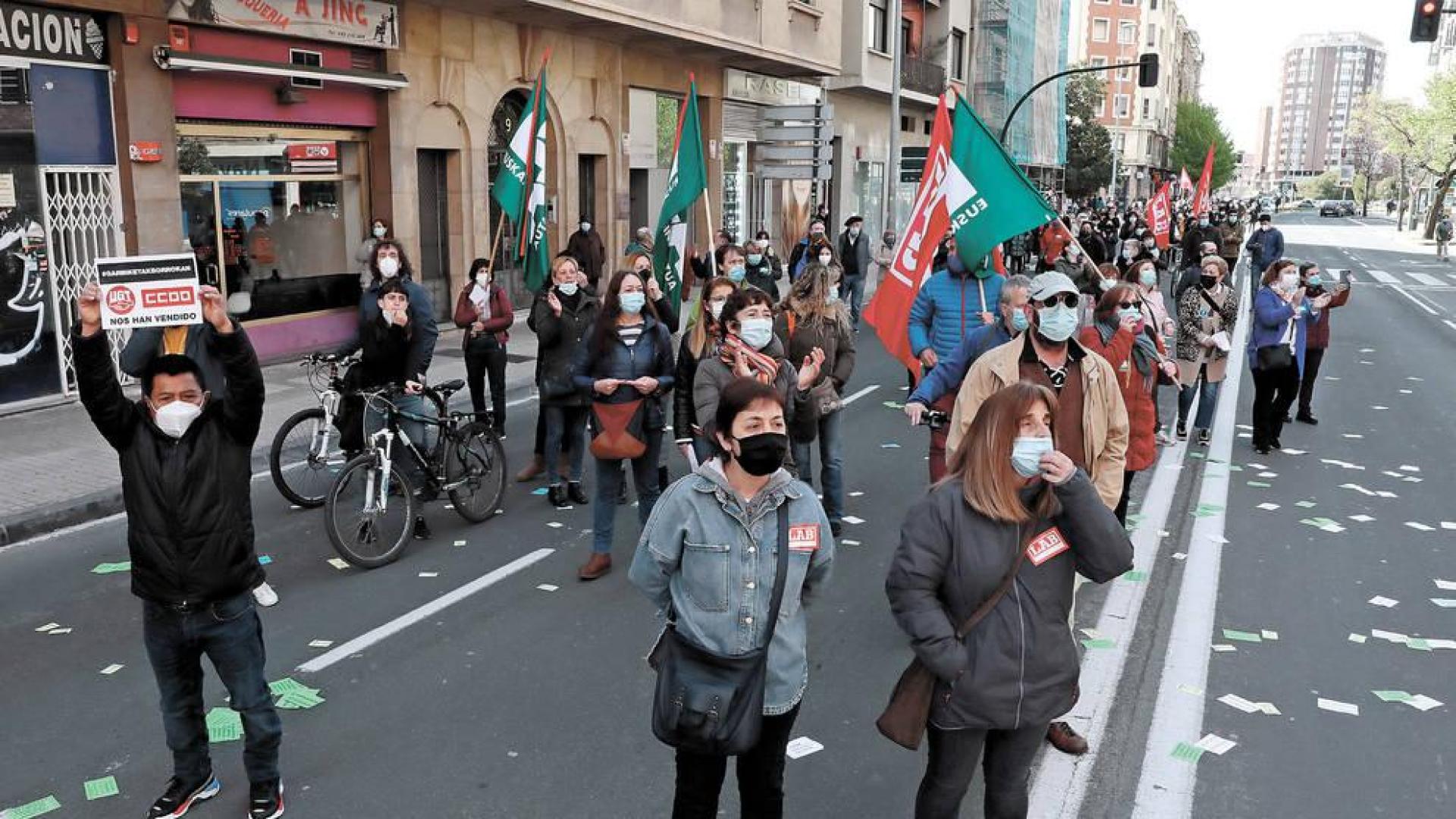 CC OO y UGT piden a LAB y ELA respeto a su apoyo al convenio de limpiezas
