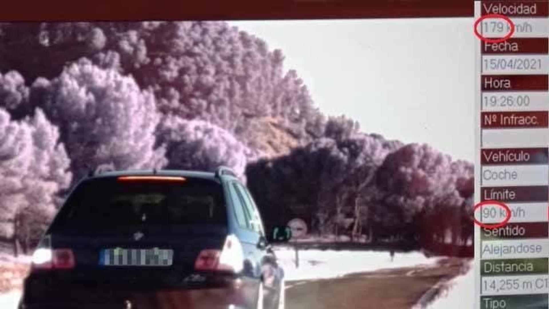 Imputado un conductor por circular a 179 km/h en la carretera Allo-Sesma