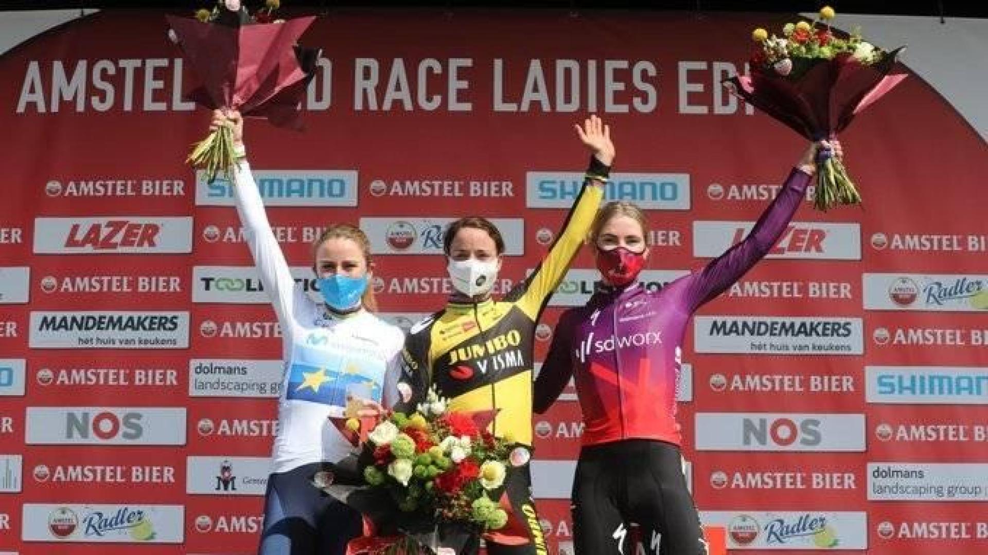Annemiek van Vleuten (Movistar), tercera en la Amstel Gold Race