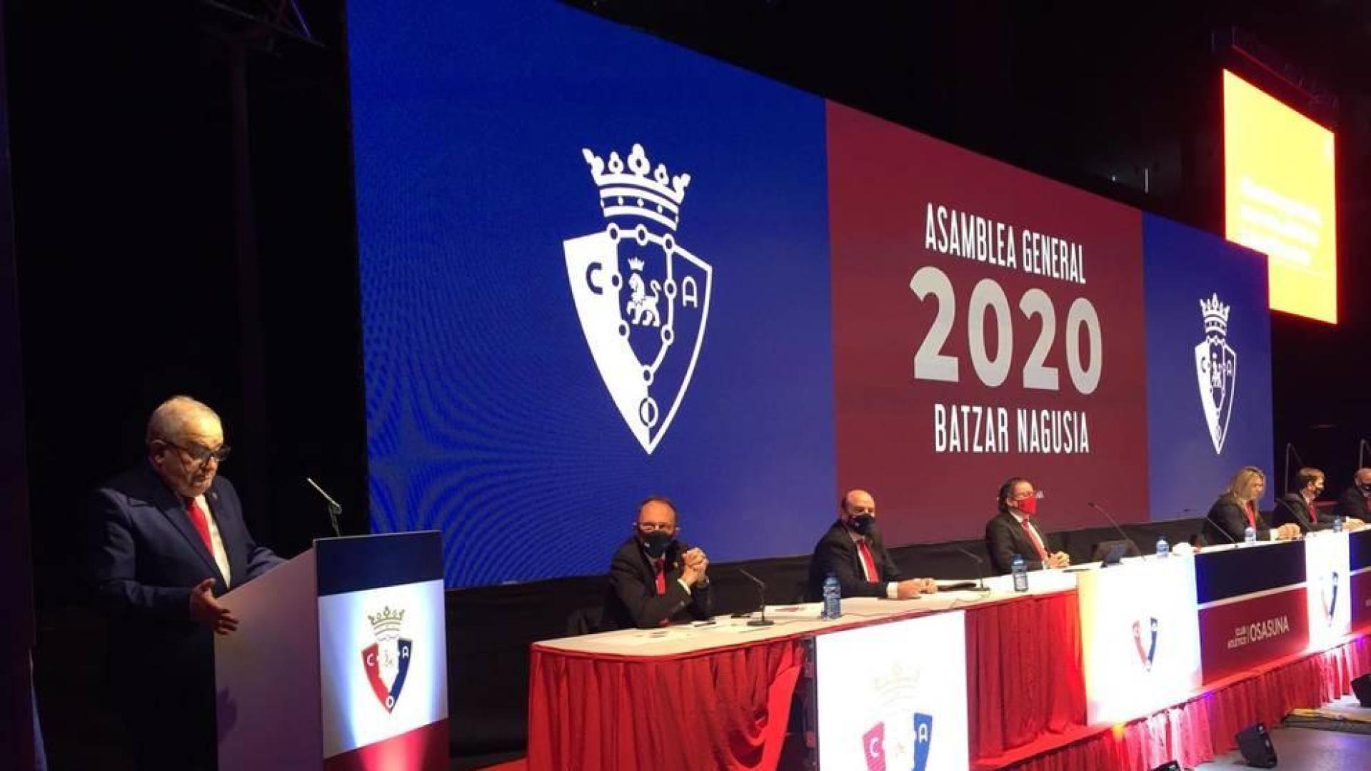 Sabalza, a la asamblea: “Parecía que ustedes no podían ser compromisarios de Osasuna”