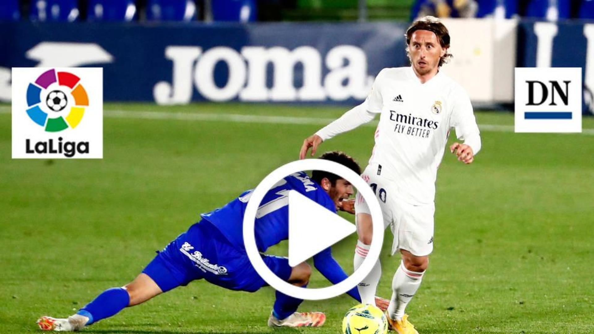 Resumen del Getafe 0-0 Real Madrid en vídeo