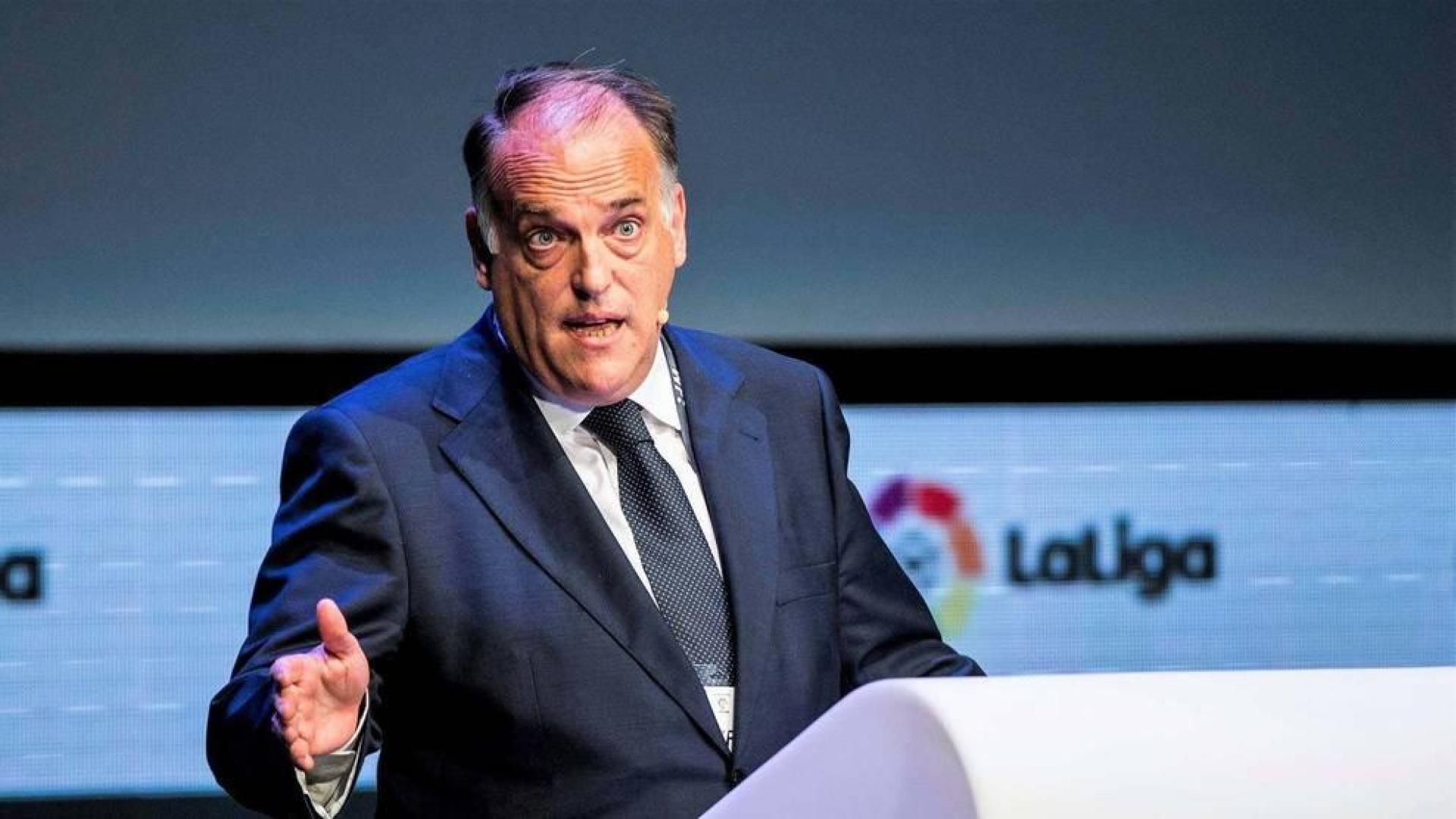 Tebas: "Espero terminar la Liga con un 10 o 20 por ciento de público"