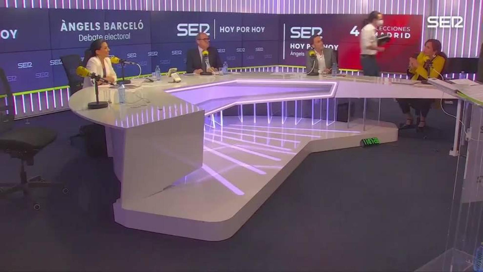 Iglesias abandona un debate tras un enfrentamiento con Monasterio