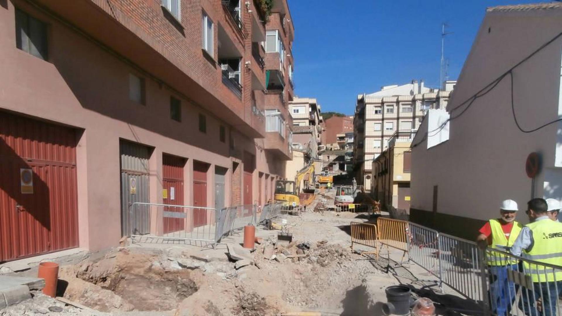 La calle Travesía el Cristo de Viana, en obras por 253.647 €