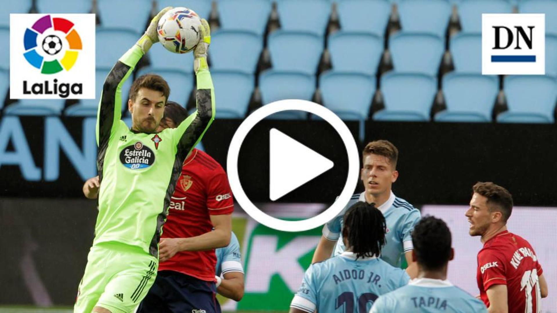 Resumen del Celta 2-1 Osasuna en vídeo