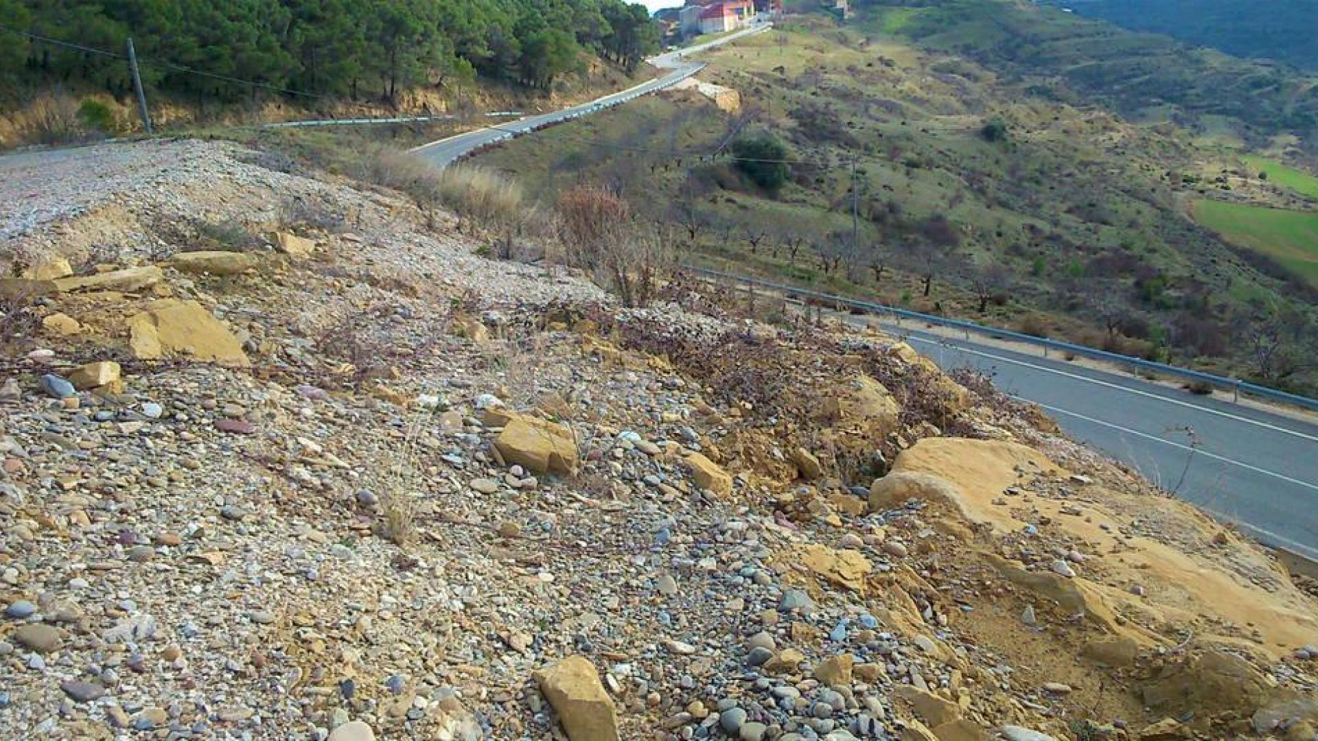 Licitadas las obras del talud de la carretera a Ujué