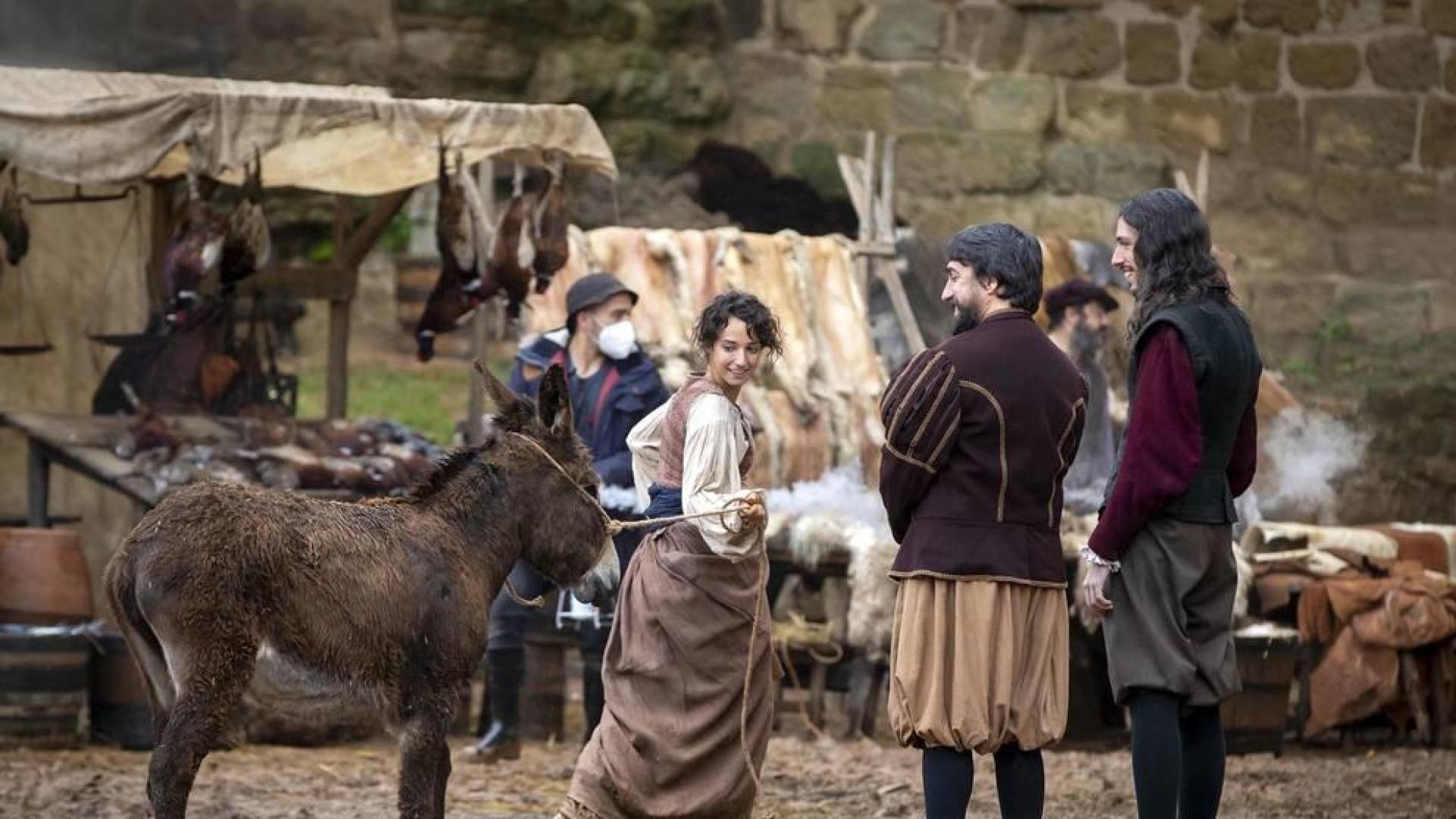 Imágenes del segundo día de rodaje de la serie 'Sin Límites' en Olite