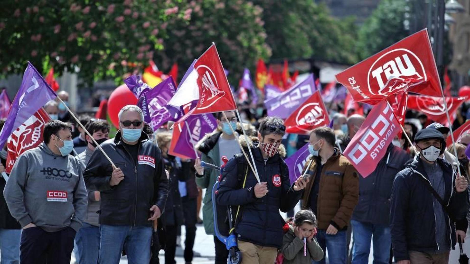 Los sindicatos sortean las restricciones para reivindicar el Primero de Mayo