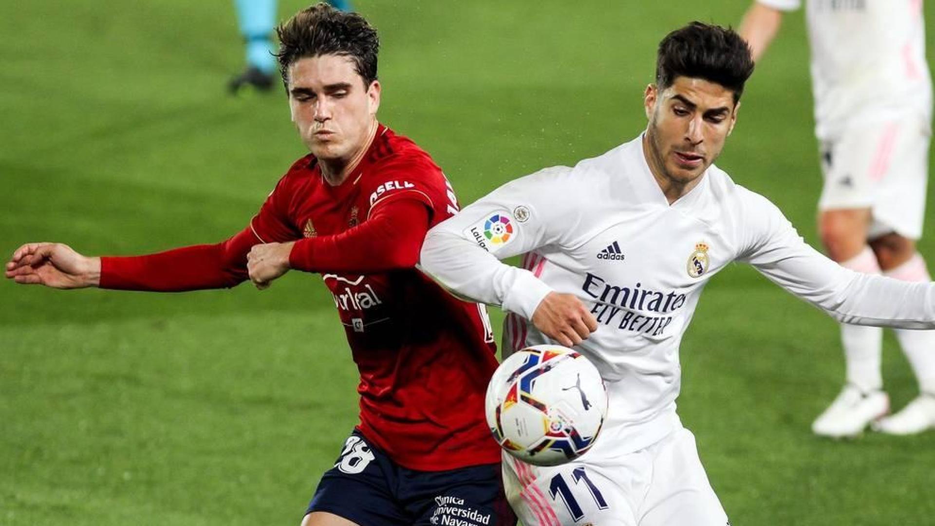 Imágenes del partido entre Real Madrid y Osasuna en el estadio Alfredo Di Stéfano.