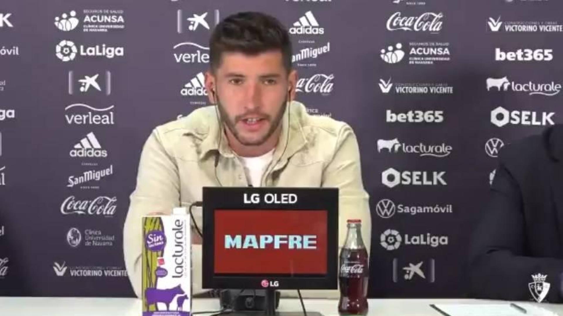 David García: "Mi objetivo es seguir en Osasuna muchos años"