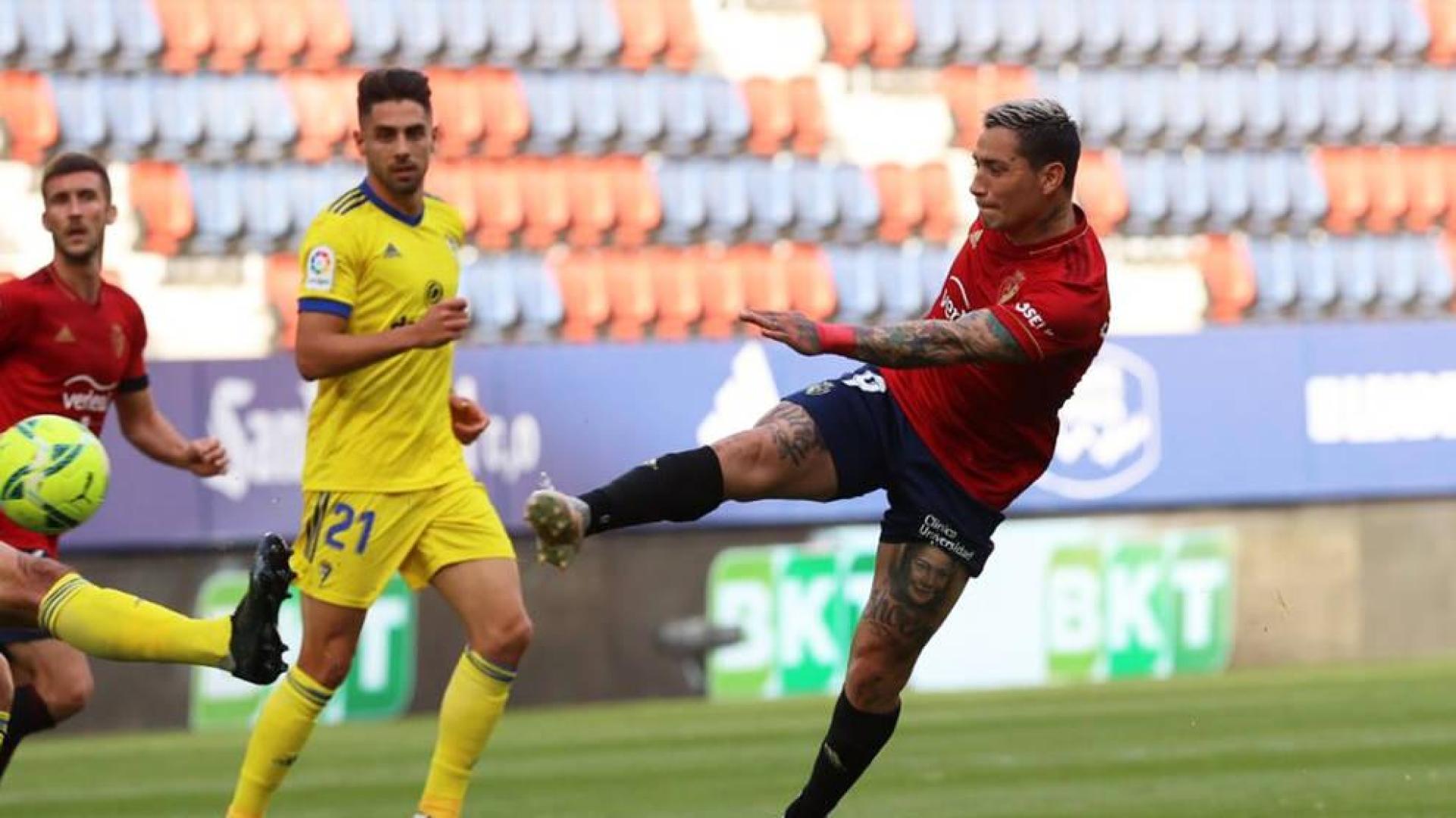 Imágenes del encuentro correspondiente a la Jornada 36 de LaLiga Santander disputado en el estadio de El Sadar