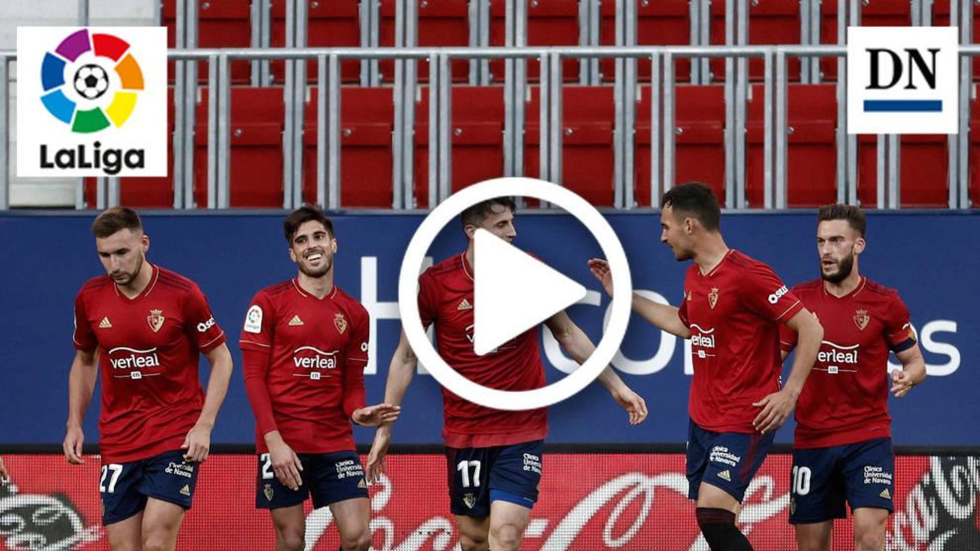 Resumen del Osasuna 3-2 Cádiz en vídeo