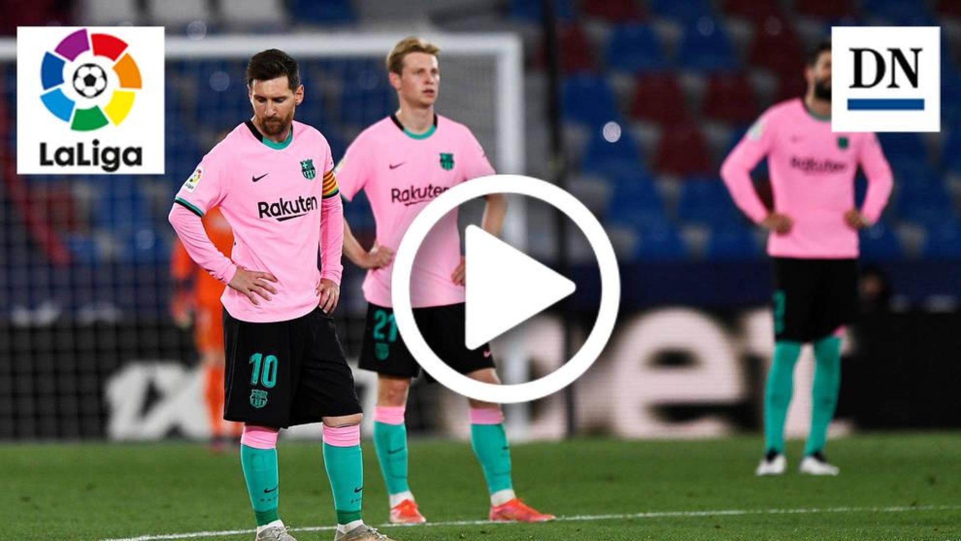 Resumen del Levante 3-3 Barcelona en vídeo