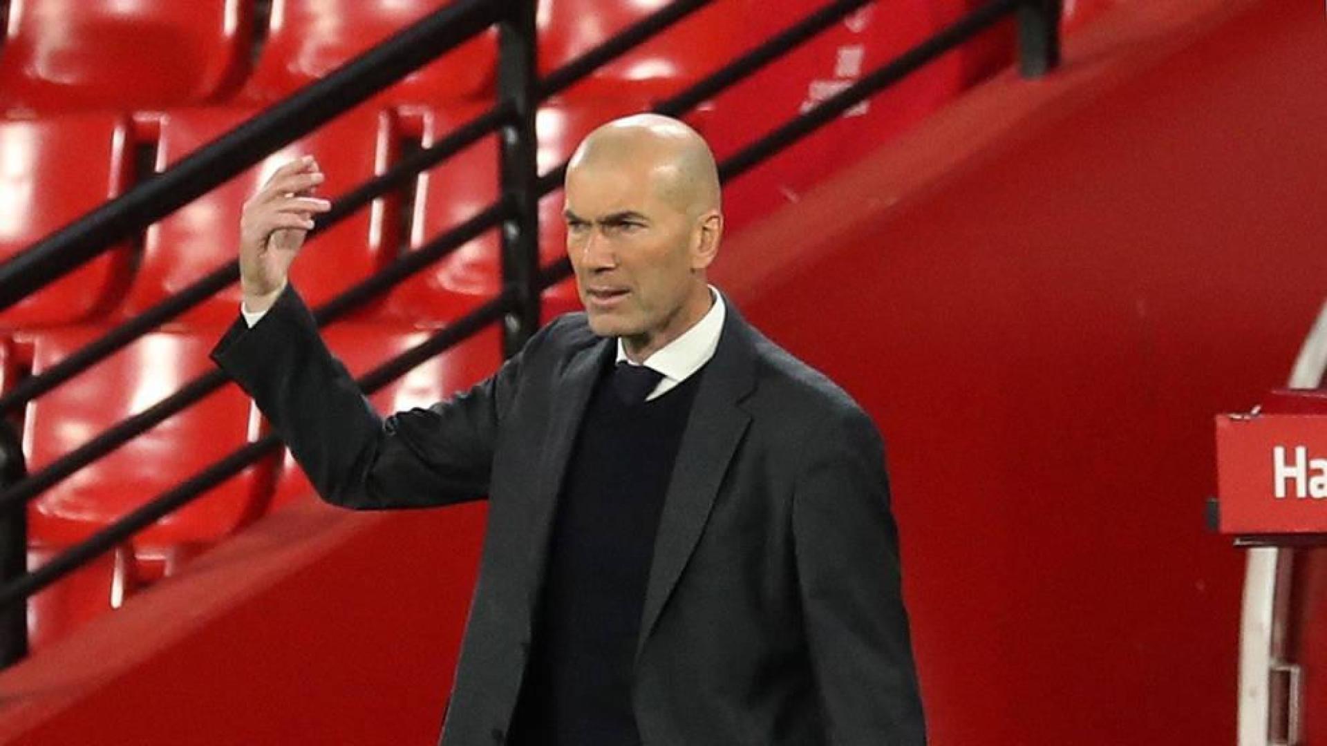 Zidane, en el último partido ante el Granada.