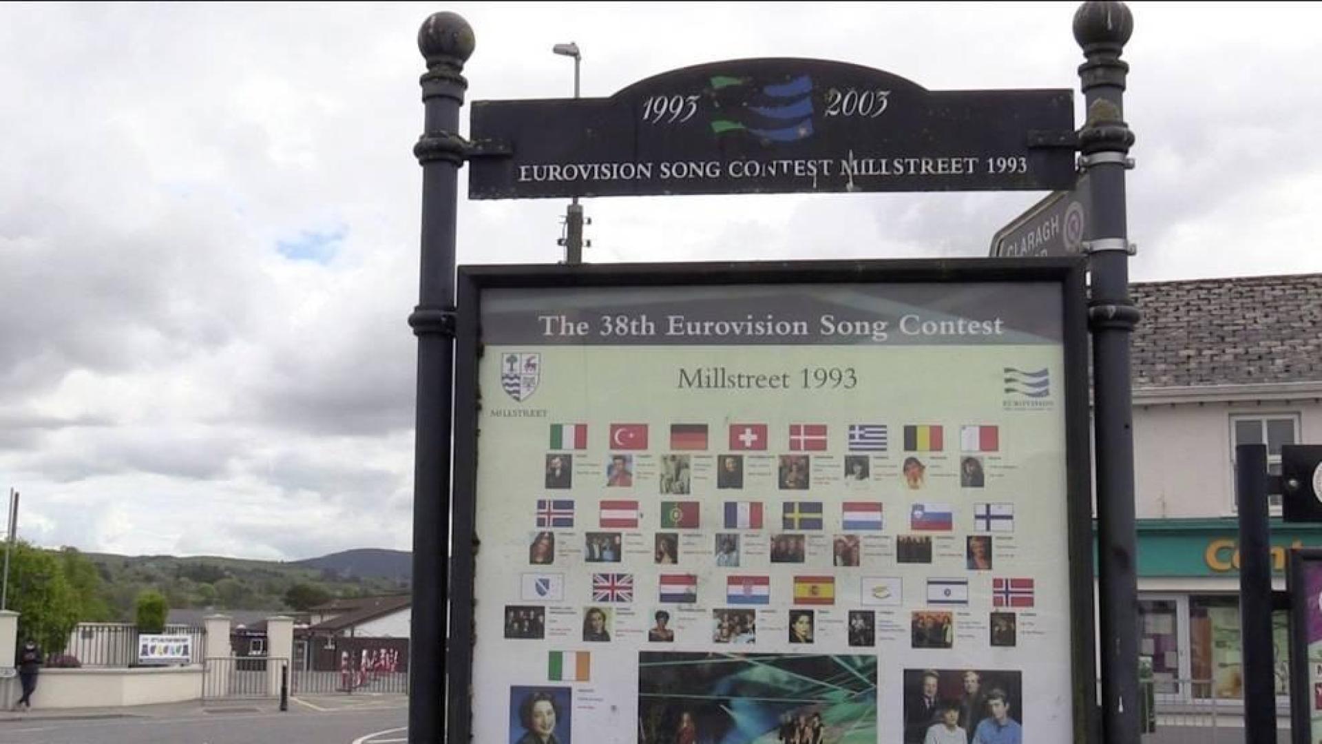 En la imagen, un cartel del Festival de Eurovision que se celebró en Millstreet en 1993.