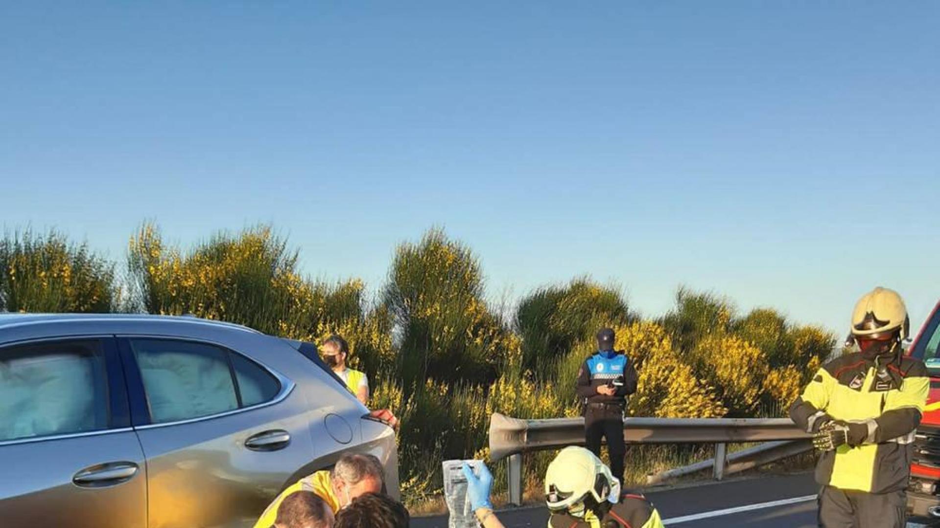 Trasladado al CHN tras salirse de la AP-15, en Cizur