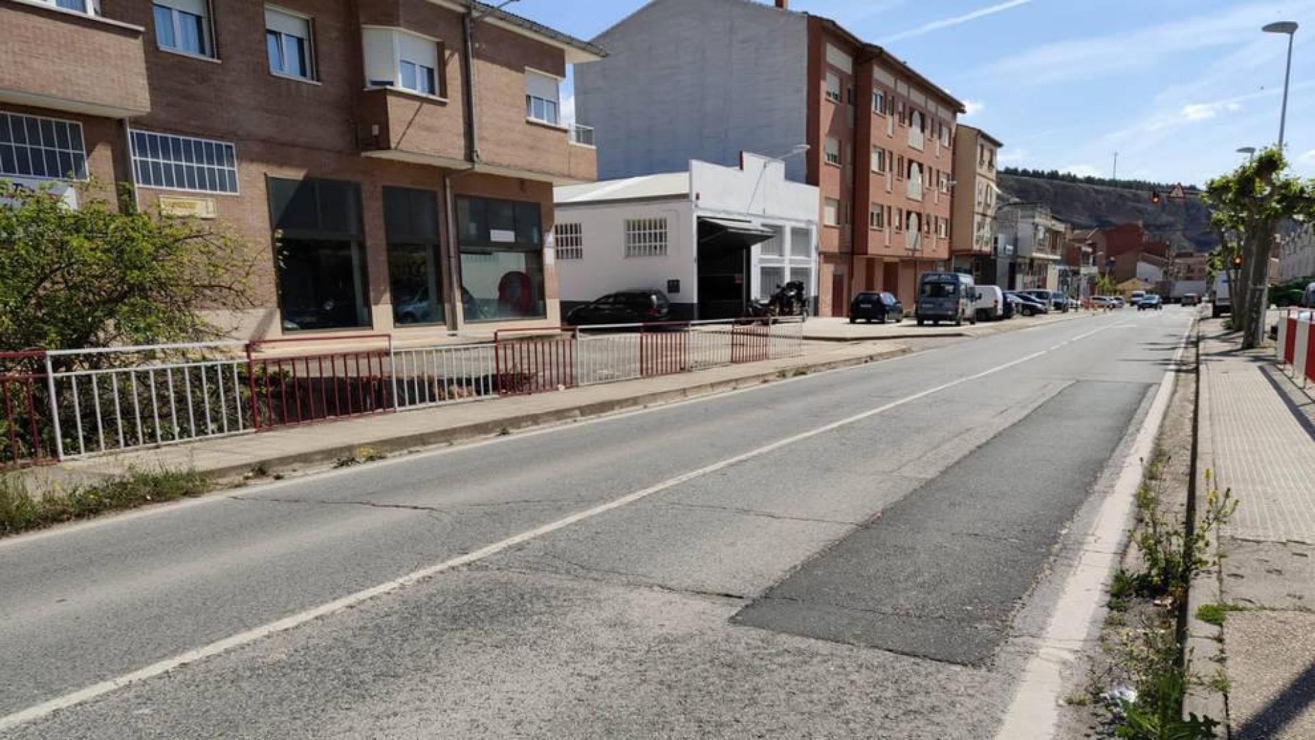 Las obras para renovar el firme de dos tramos de la travesía de Lodosa comienzan este lunes