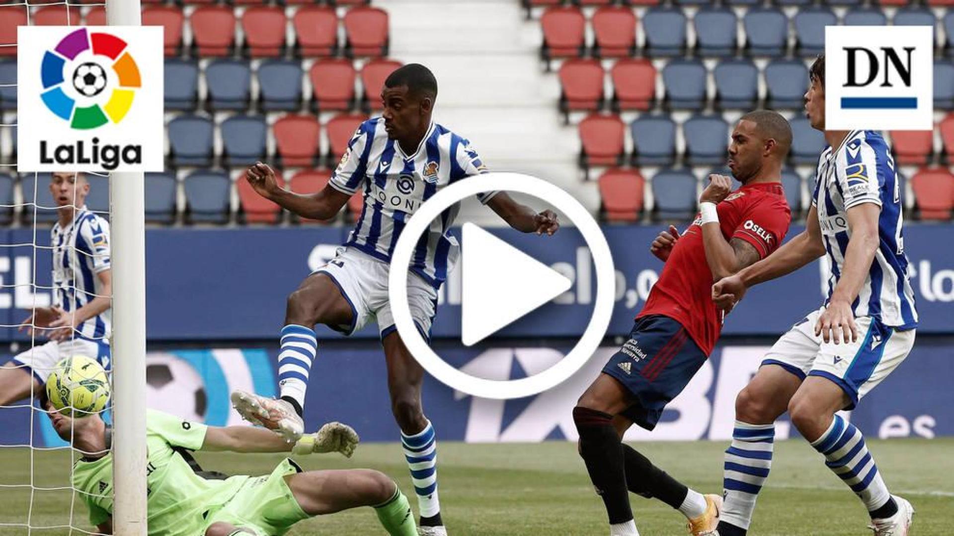 Resumen del Osasuna 0-1 Real Sociedad: gol de Isak