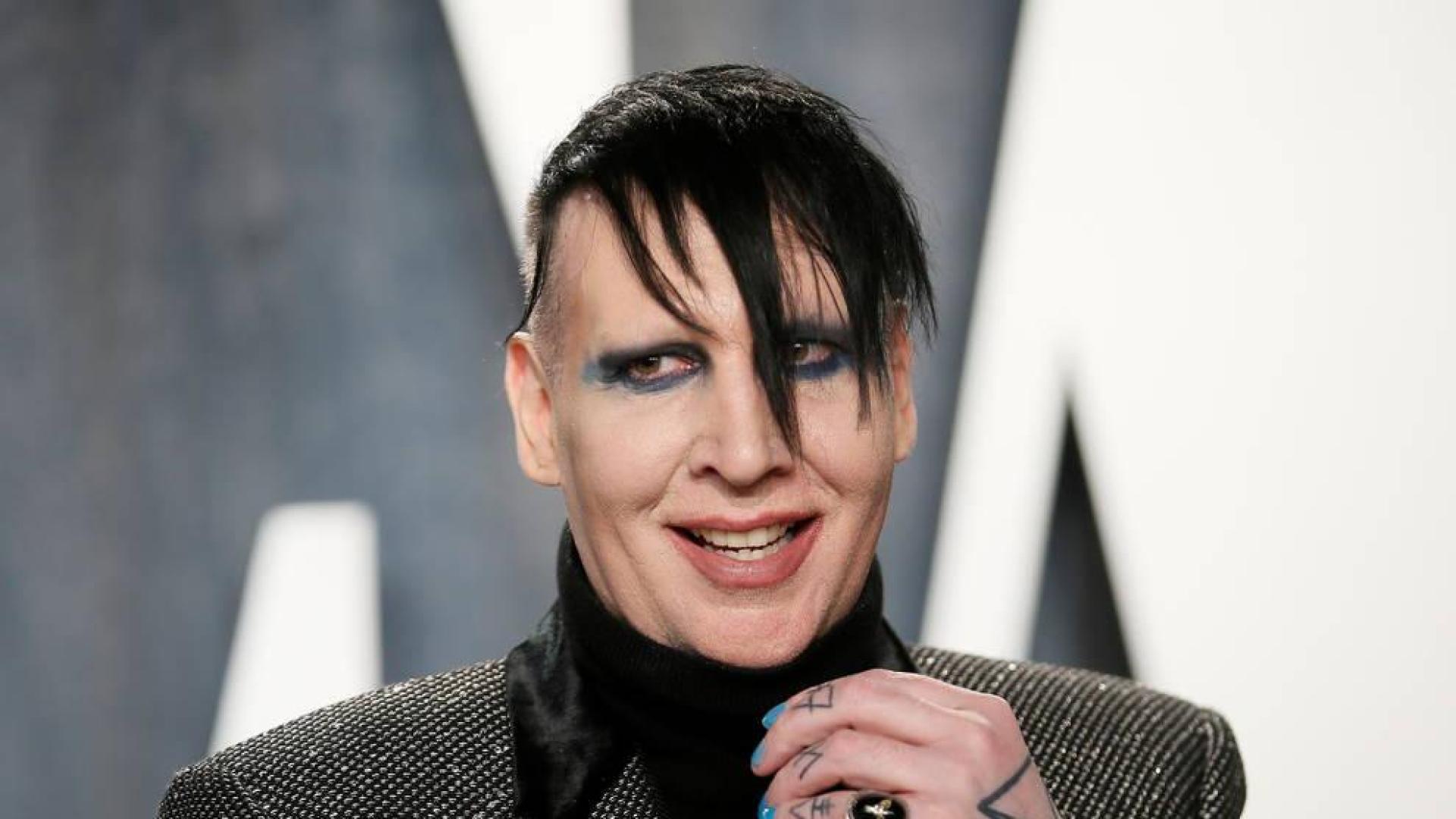 Marilyn Manson, en la fiesta de Vanity Fair de los Oscar de 2020.
