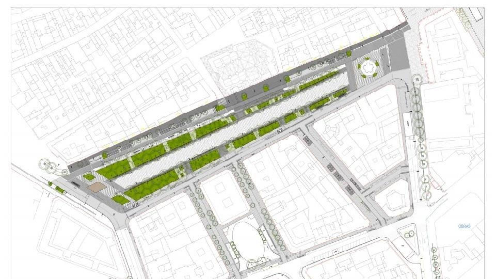 Pamplona trabaja en el proyecto de reurbanización del paseo de Sarasate