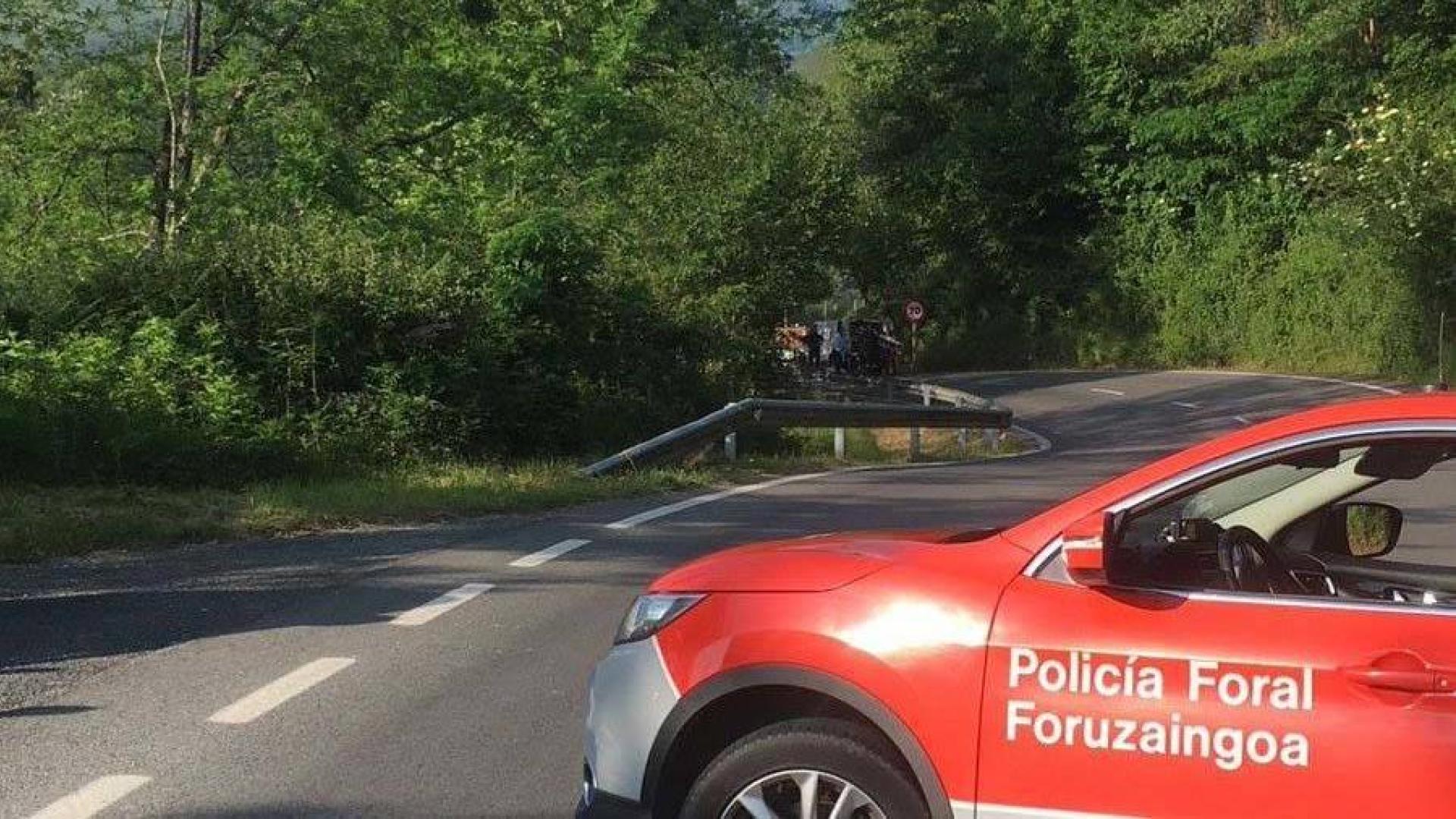 Un ciclista muere atropellado en Otsondo por un conductor que se ha dado a la fuga