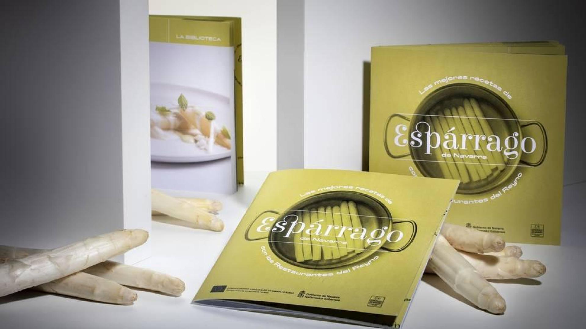 Espárrago de Navarra edita un recetario de la mano de los Restaurantes del Reyno