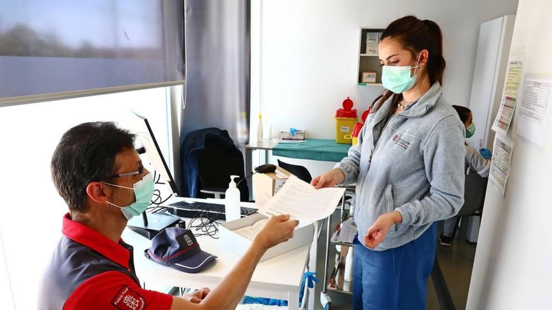 Imágenes de la vacunación en Forem