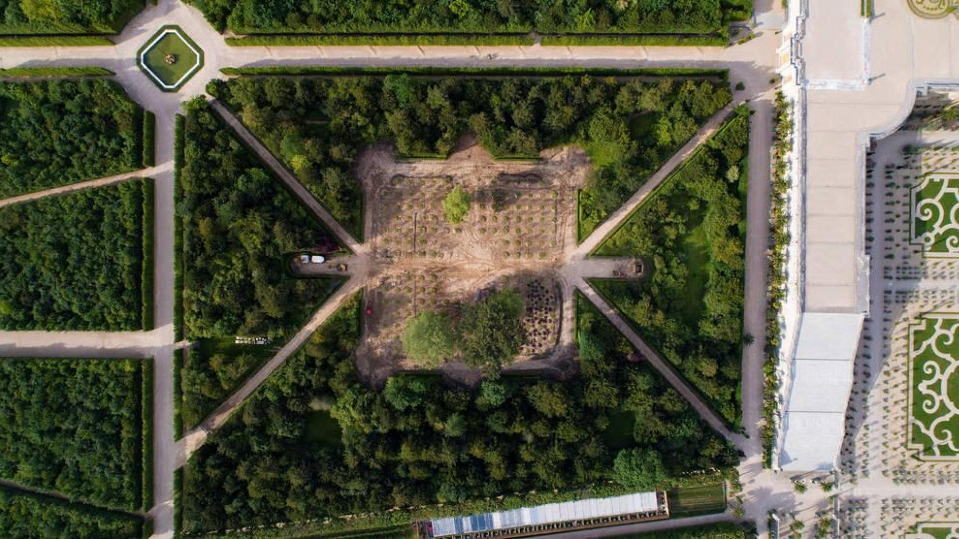 El Bosque de la Reina ha sido restaurado a imagen y semejanza de como era en 1776.