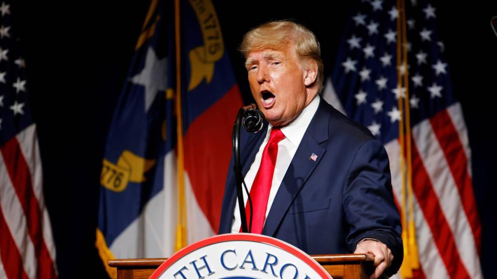 Trump, durante la convención del Partido Republicano en Carolina del Norte.