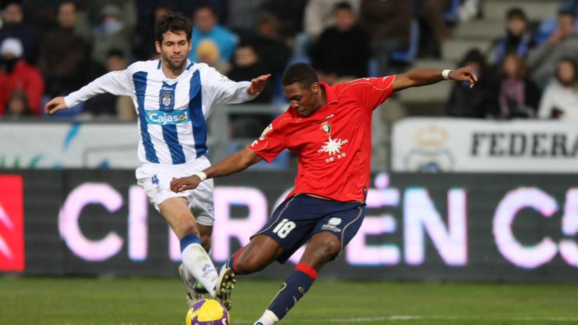 Dady, en un partido de Osasuna contra el Recreativo de Huelva en 2008.