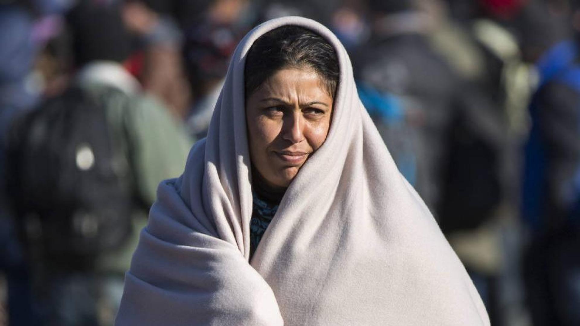 REFUGIADOS EN LA FRONTERA DE ESLOVENIA