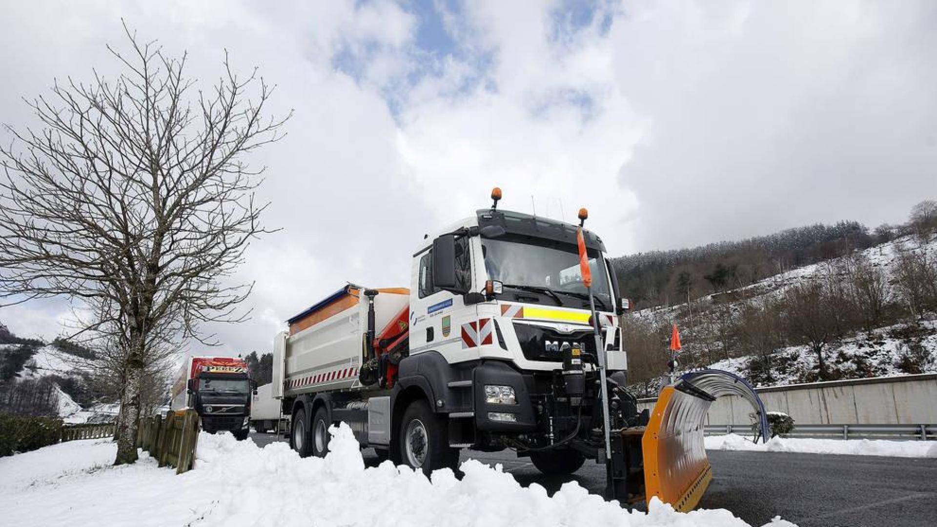 Temporal de nieve en el norte de España