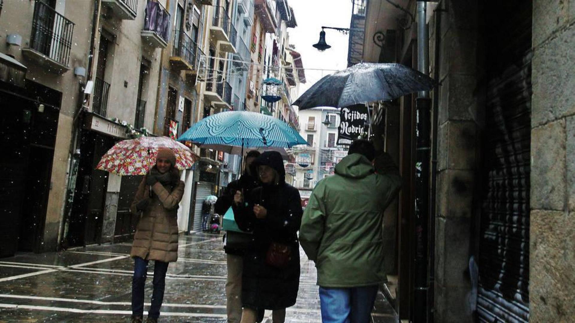 Fin de semana frío en Navarra, con lluvias el sábado por la tarde