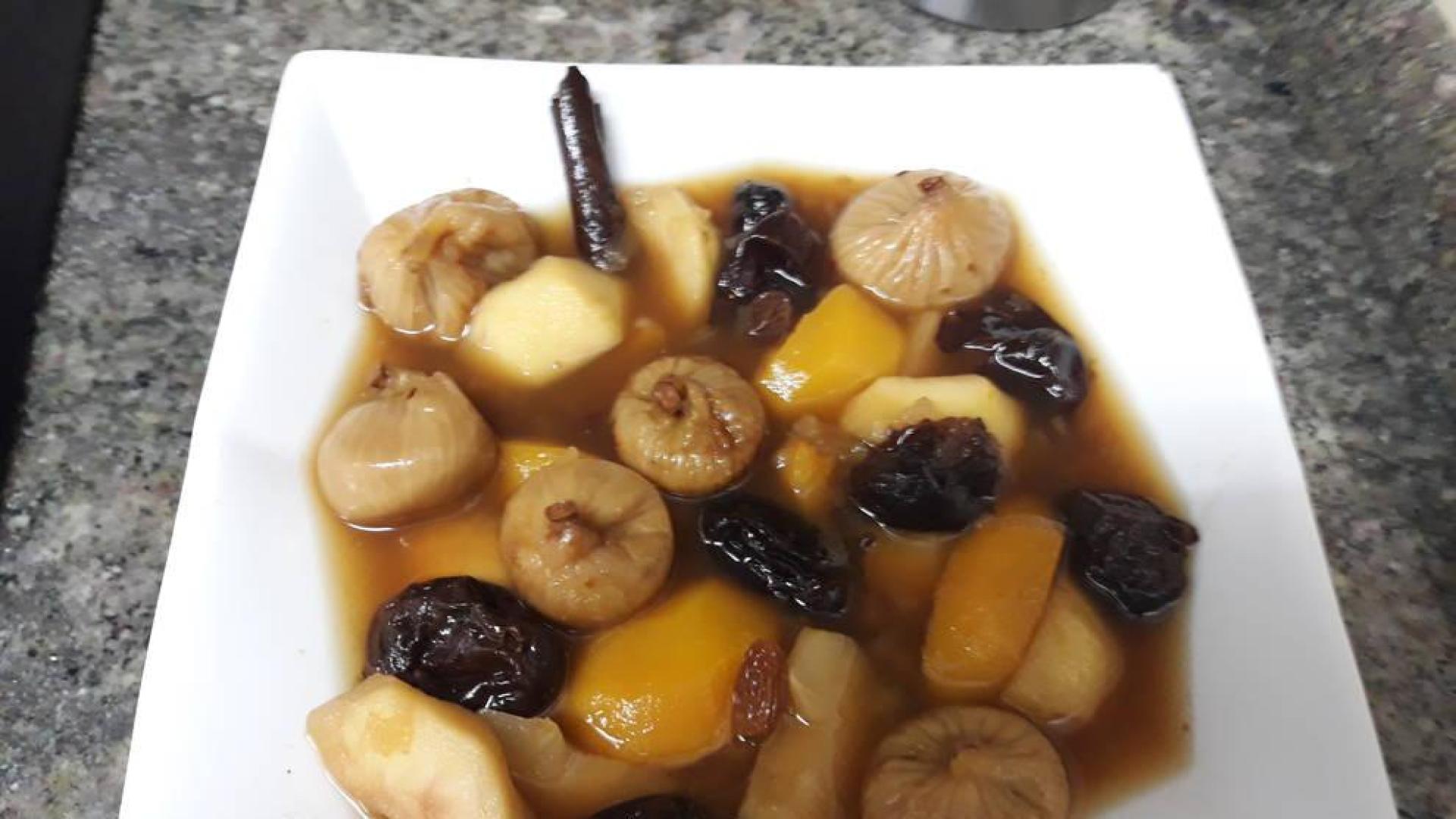 Compota de manzana y frutos secos