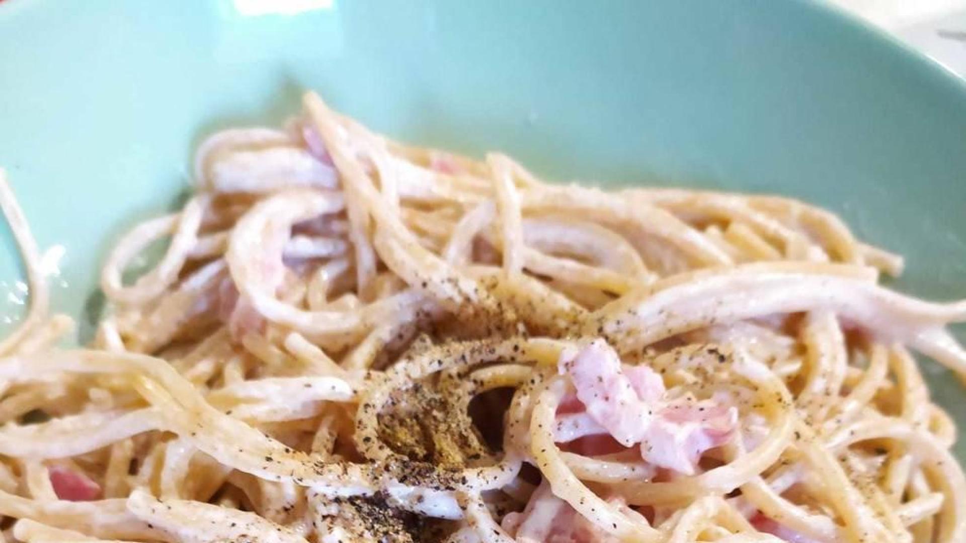 Imagen de los falsos espaguetis carbonara