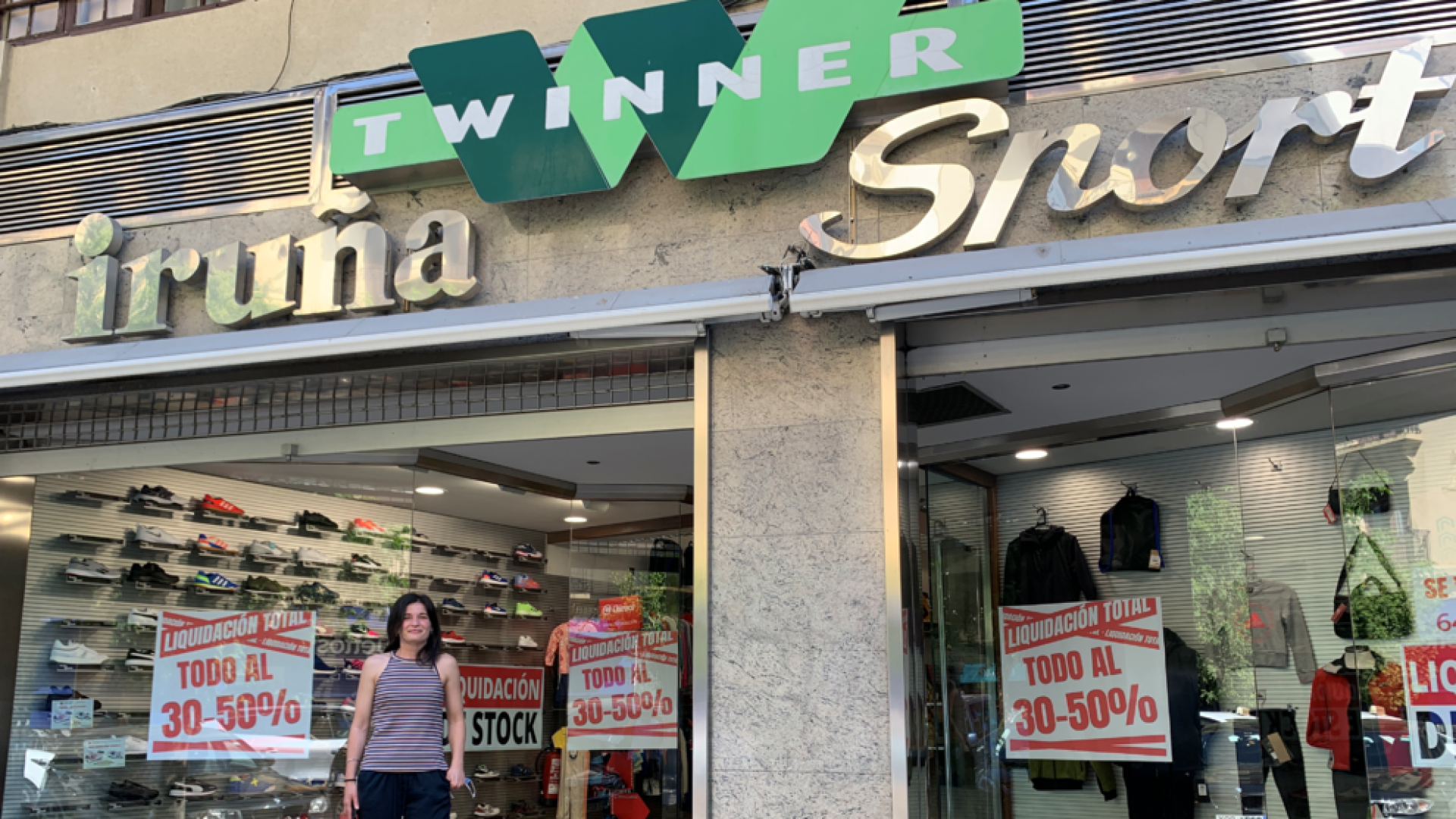 Iruña Sport, veterana tienda de deportes de Pamplona, en liquidación por cierre