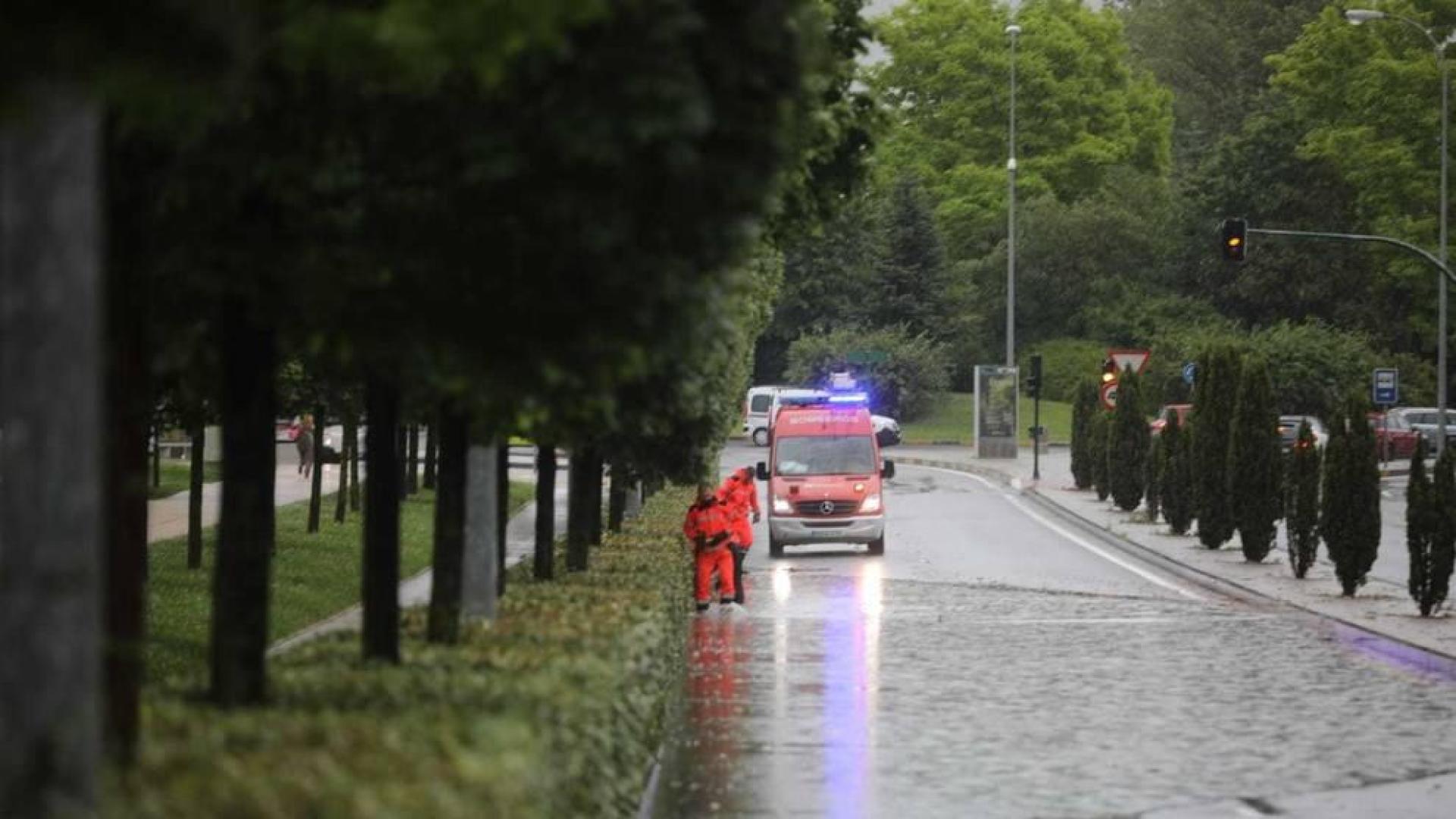 Las precipitaciones han llegado a Pamplona este jueves dejando unos 20 litros por metro cuadrado en la capital.