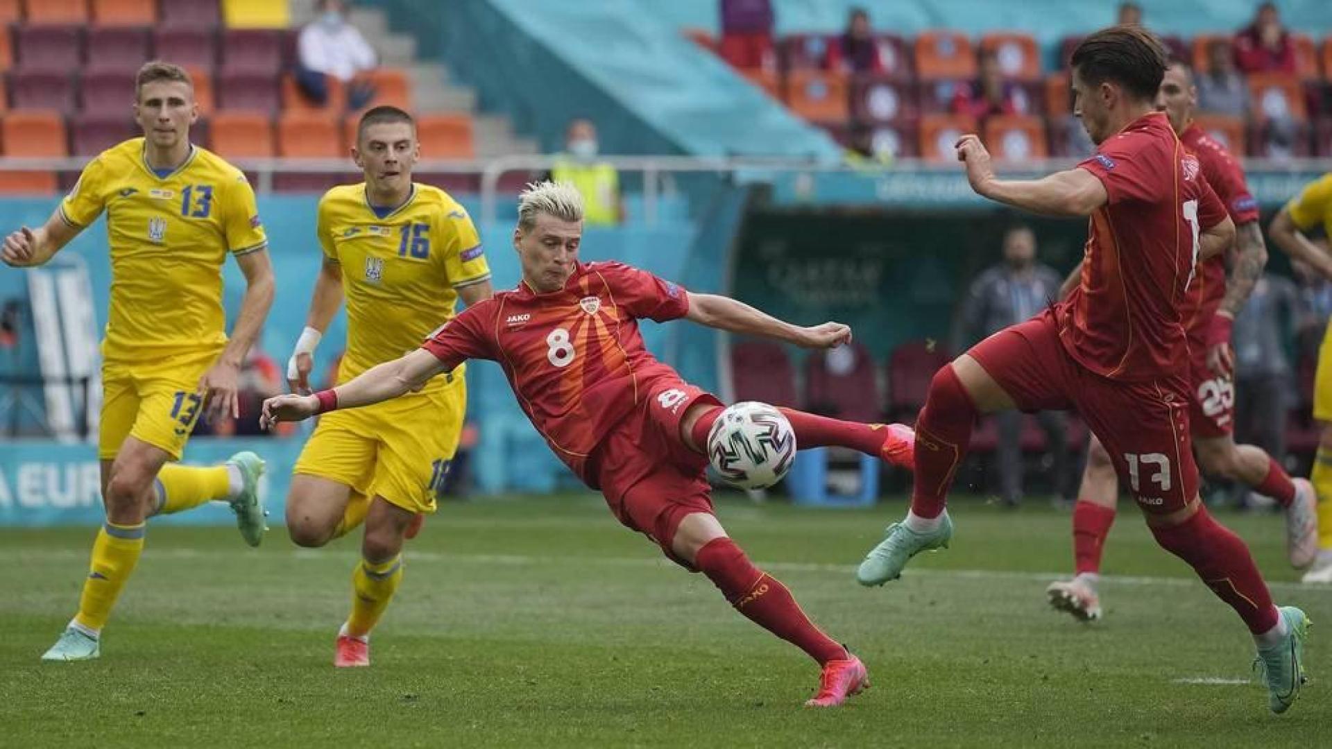 Ucrania tumba a una peleona Macedonia