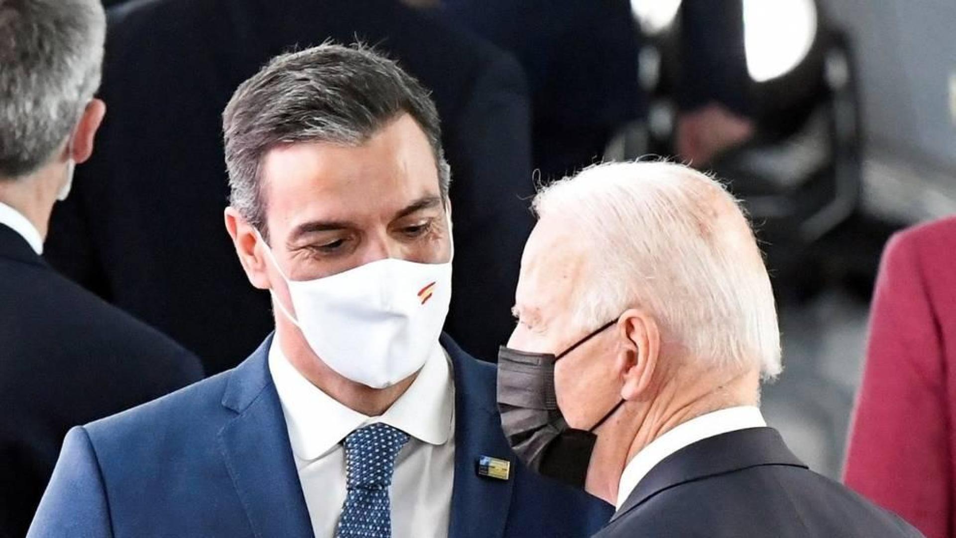 Encuentro entre Joe Biden y Pedro Sánchez.