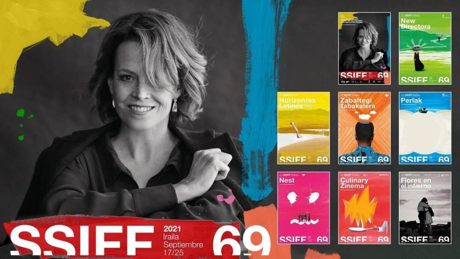 Sigourney Weaver protagoniza el cartel oficial del 69 Festival de San Sebastián