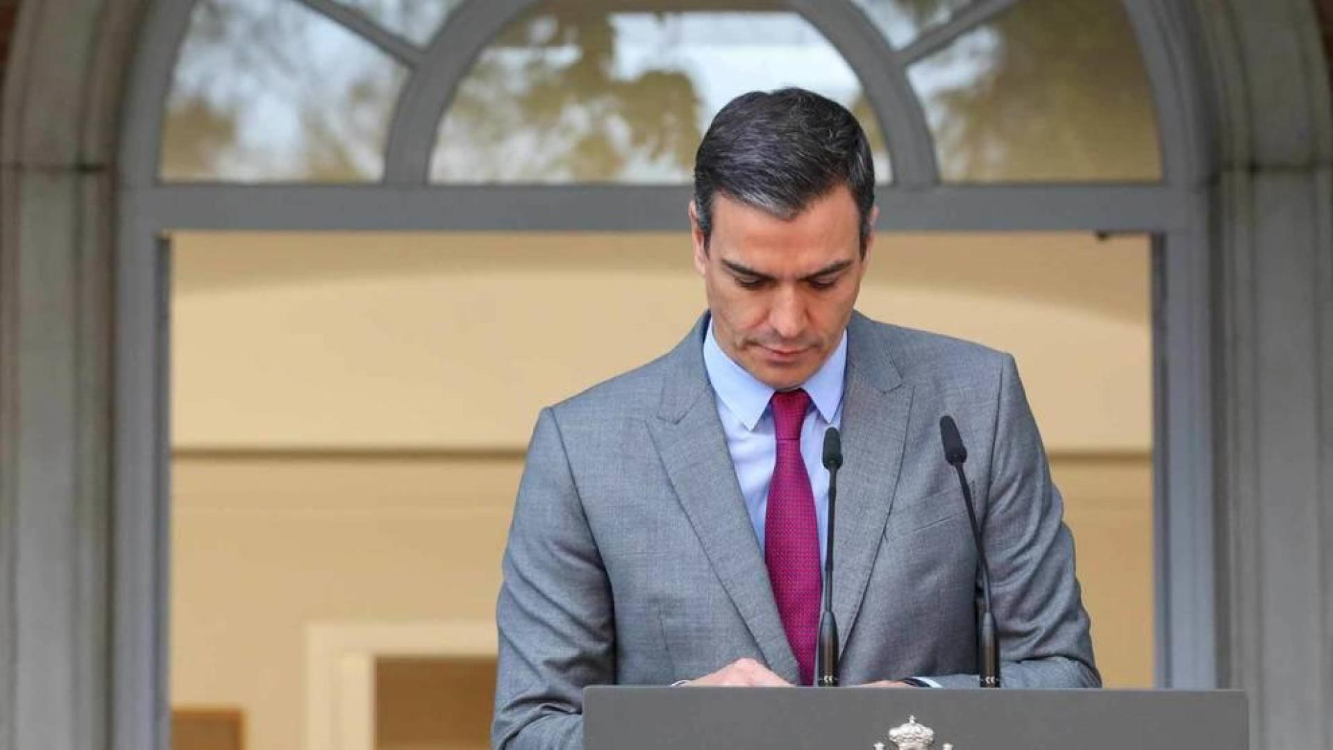 Pedro Sánchez, en la Moncloa.