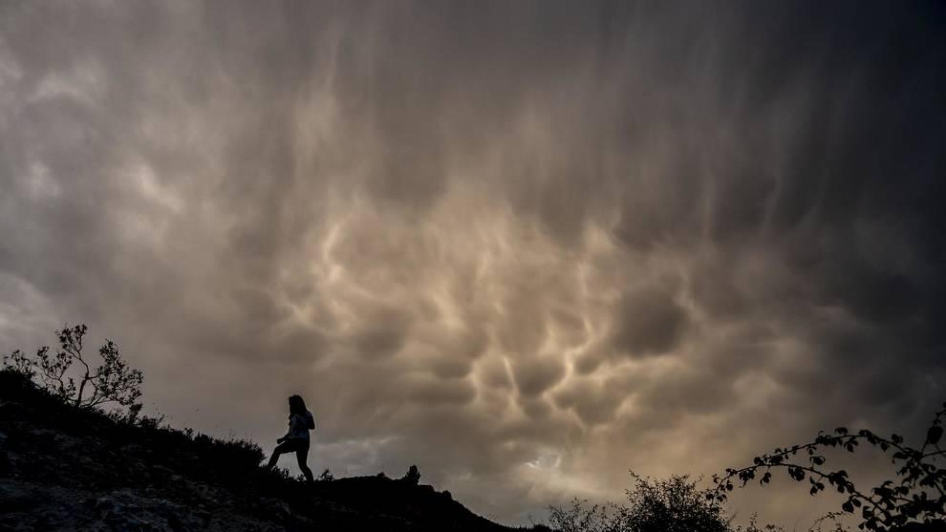 Cielos nubosos en Ayegui en una imagen de archivo.