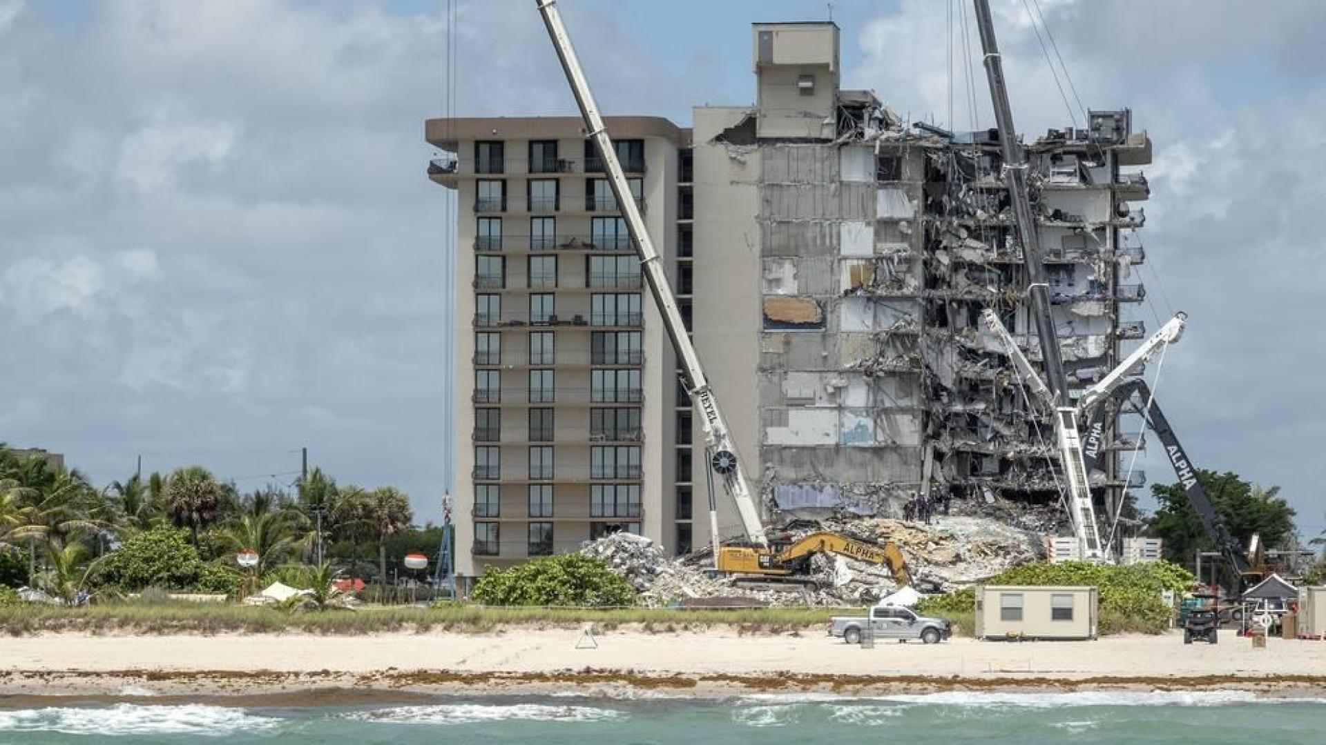 Sube a nueve el número de fallecidos en el derrumbe del edifcio en Miami-Dade