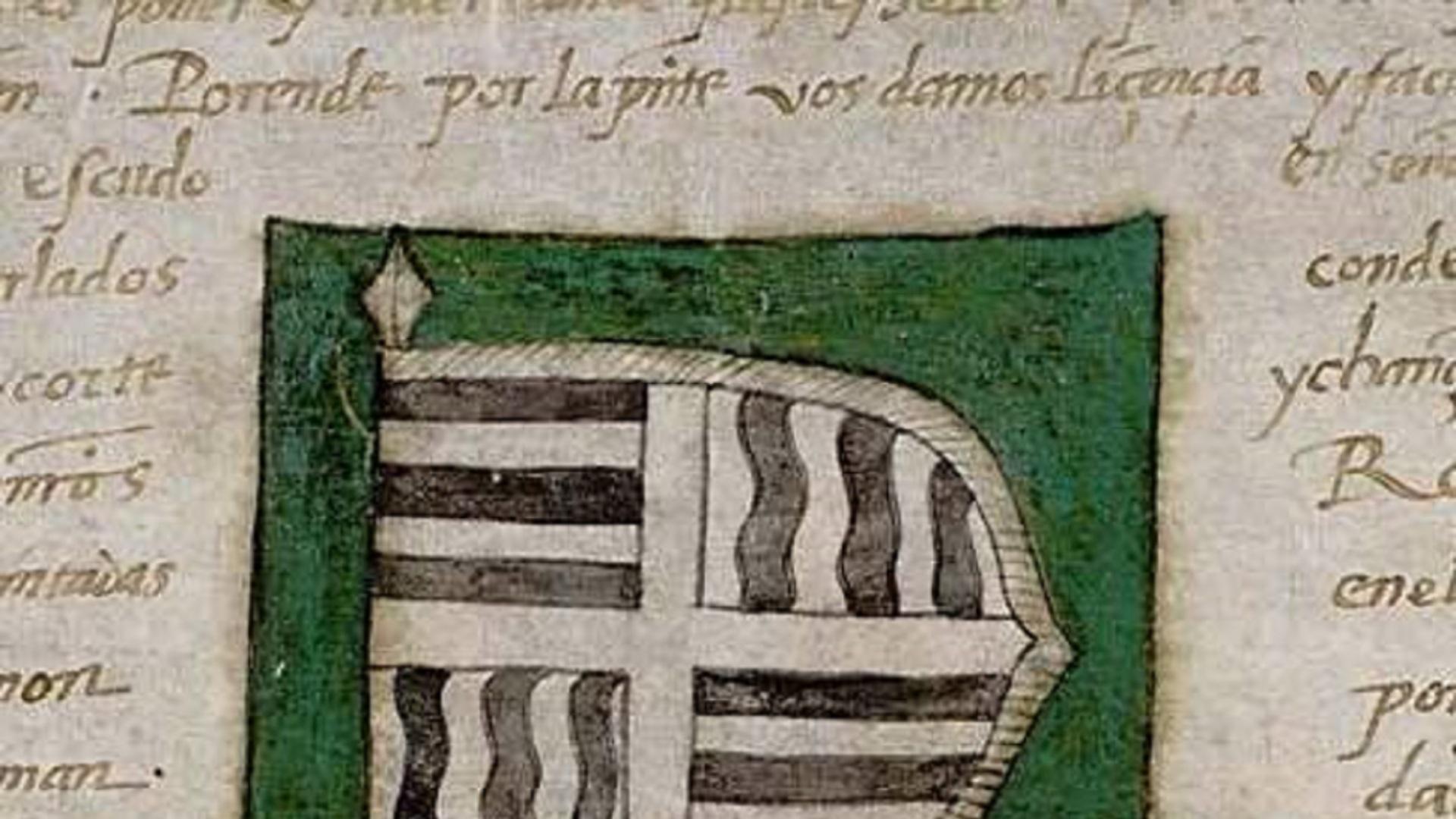 Escudo de Carlos V en la universidad de Oñate, expresión monumental del fervor monárquico y castellanista que vivió Guipúzcoa en el siglo XVI.