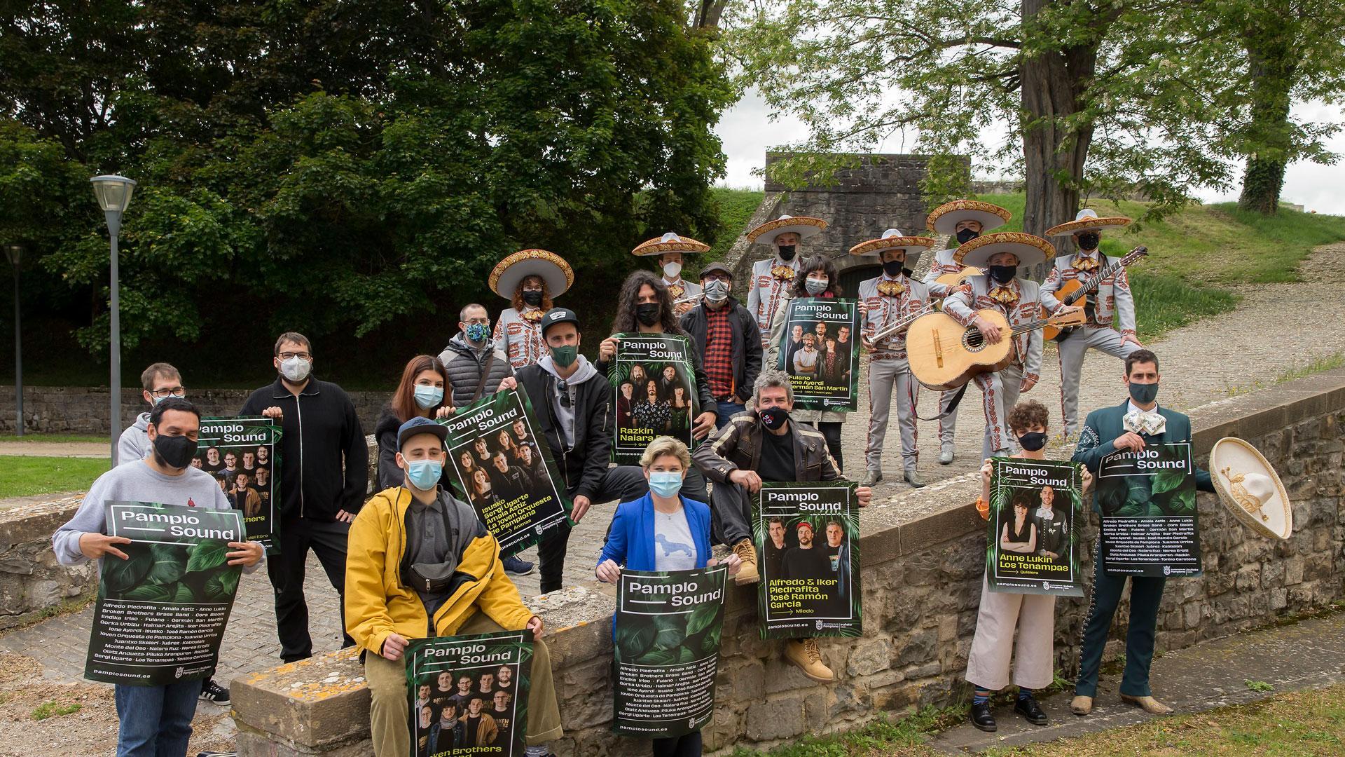 Varios de los artistas que forman parte del 'PamploSound'