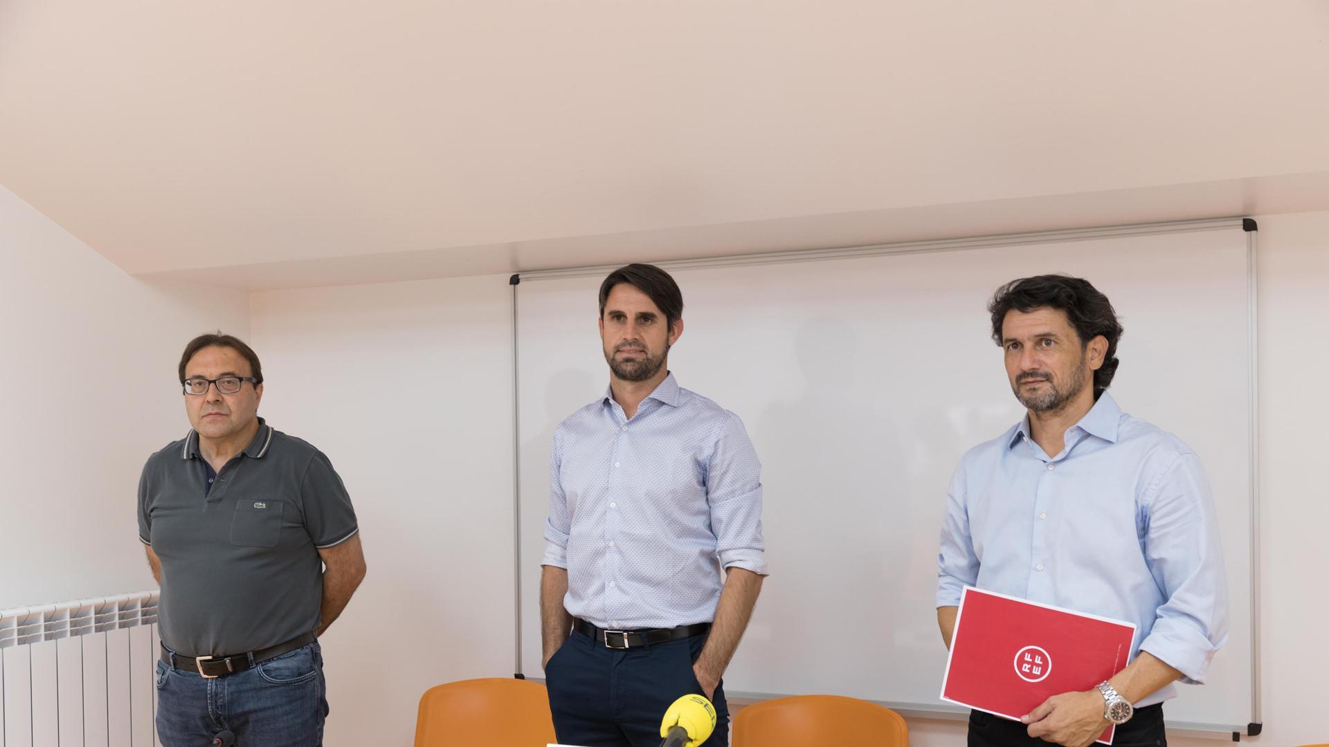 De izquierda a derecha: Jesús Miranda, Alejandro Ghirardi y Guillermo Pereyra